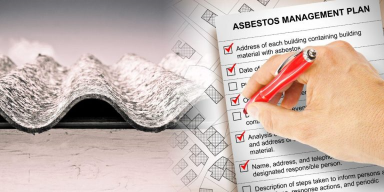 Family outdoors, away from asbestos exposure
